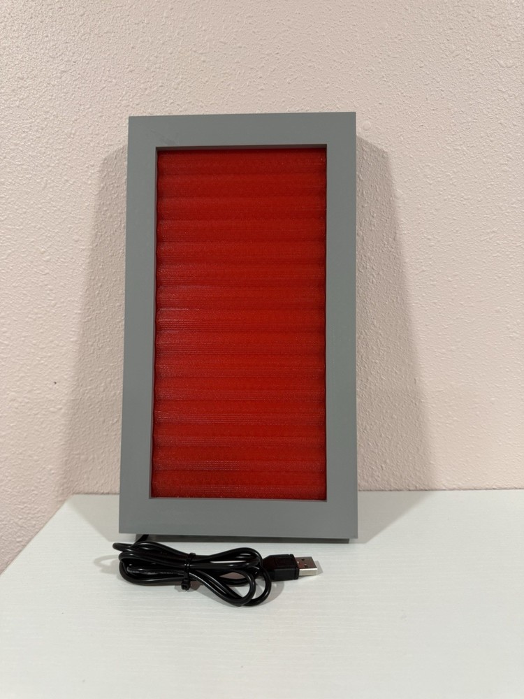 Star Trek Inspired Lit Red Alert Panel 11" Tall.