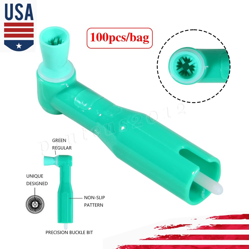 100 /500 pcs Dental Disposable Prophy Angles Soft Cups Contra Angle 90°