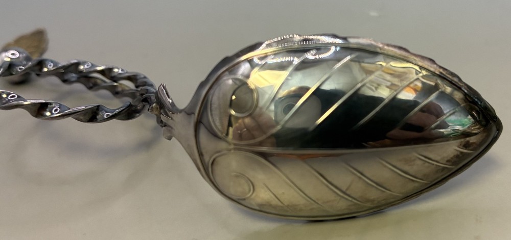 Two Mid-Century Norwegian 830 Silver Caddy Spoons