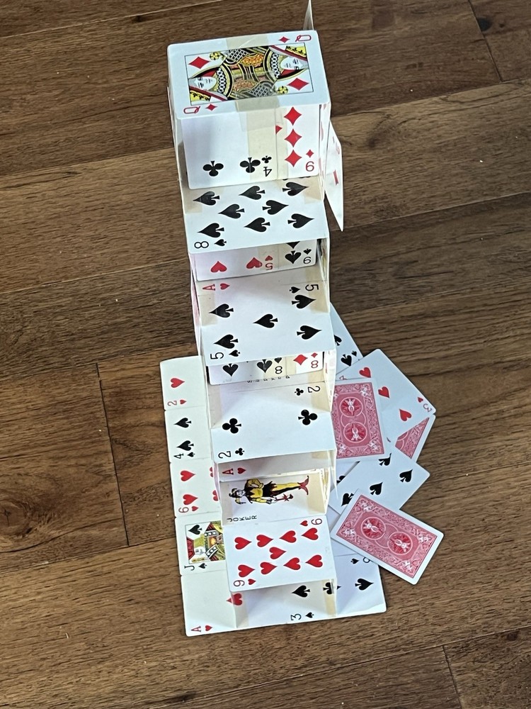 Vintage Appearing Card Castle