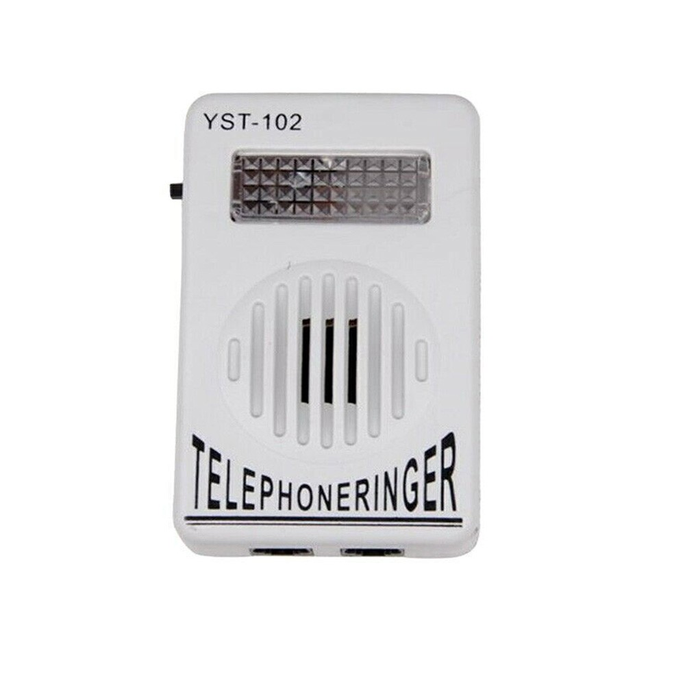 Extra-Loud Telephone Ringer Phone Sound Amplifier Strobe Light Flash Bell