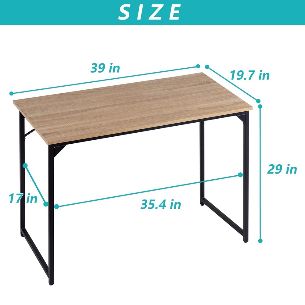 39‘’Computer Desk,Gaming Desk ​Home Office Desk Writing Study