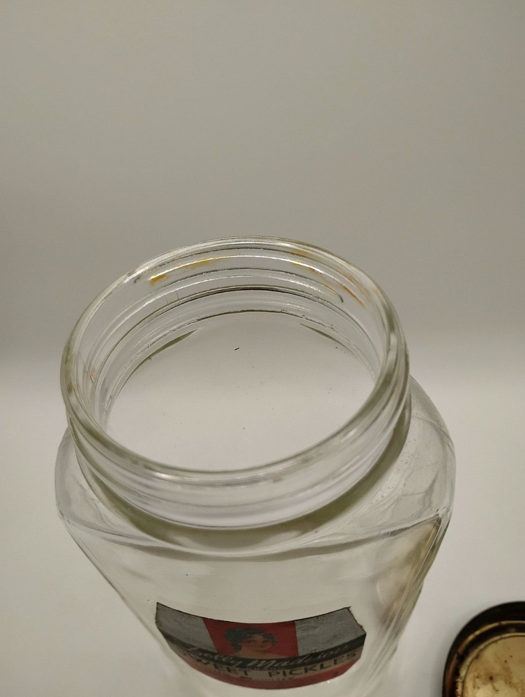 Antique Dolly Madison Pickle Jar Nice