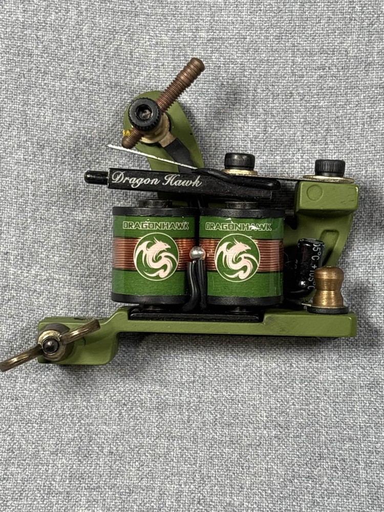 Dragonhawk Wired Rotary Tattoo Machine Green