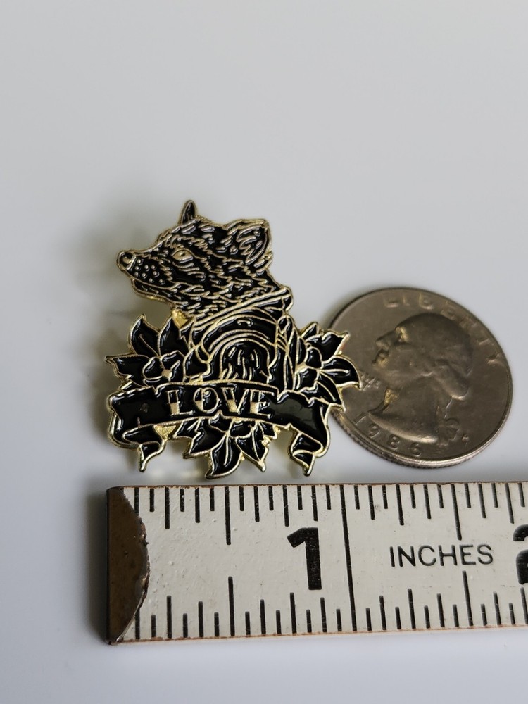 Wolf LOVE Lapel Pin Numbered 49/250