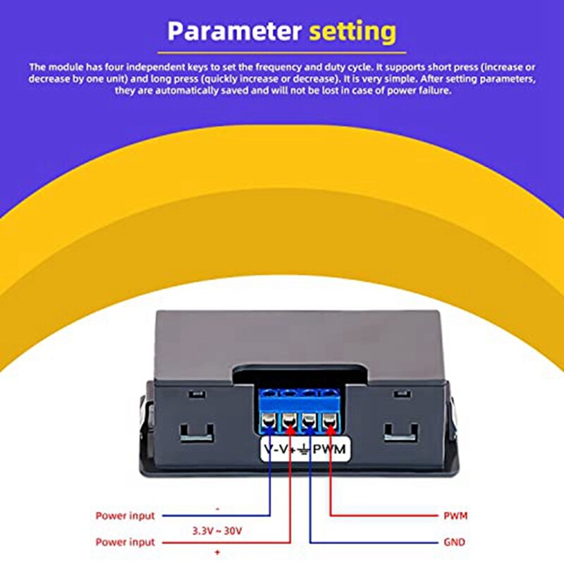Adjustable Signal Generator, PWM Pulse Rate Working Cycle, Rectangular Well9620-