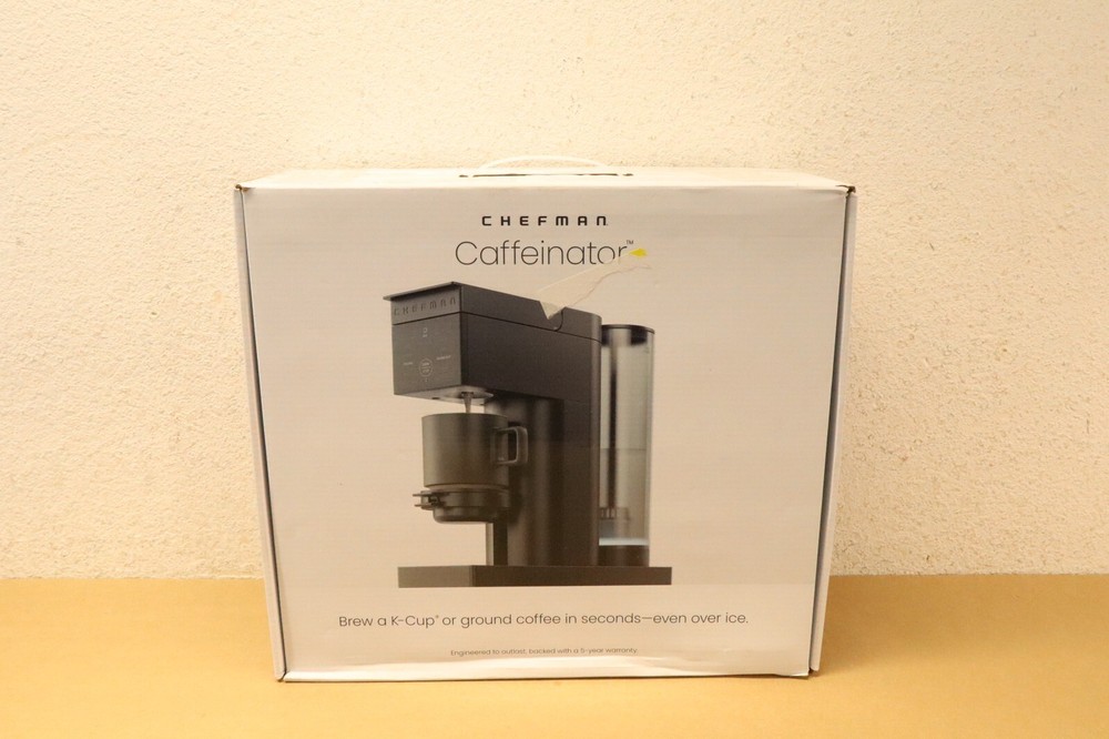 Chefman Caffeinator Single-Serve Coffee Maker, 48 oz. Reservoir - Midnight