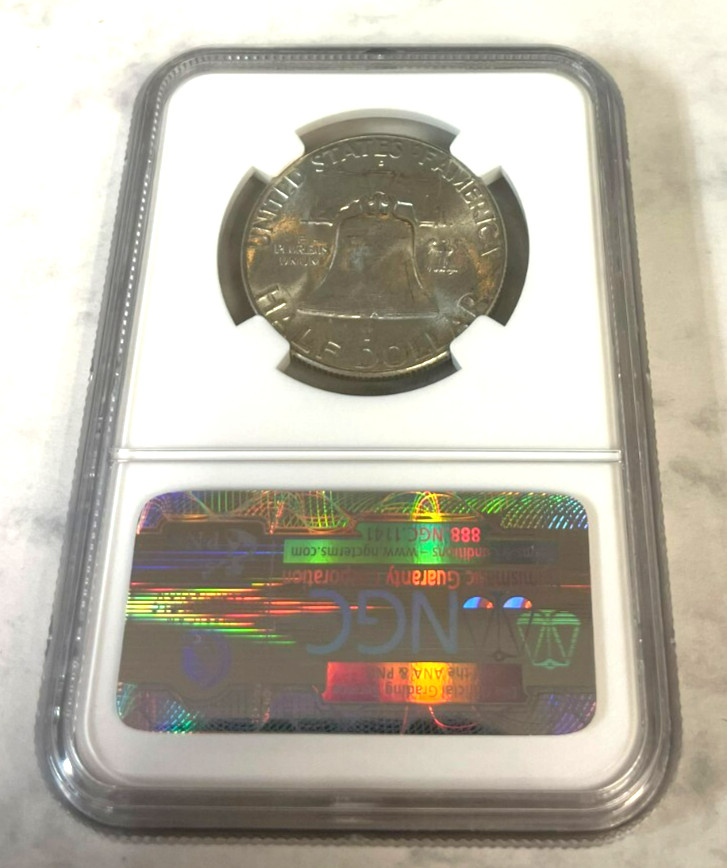 1948 D Franklin Half Dollar NGC MS63 #957