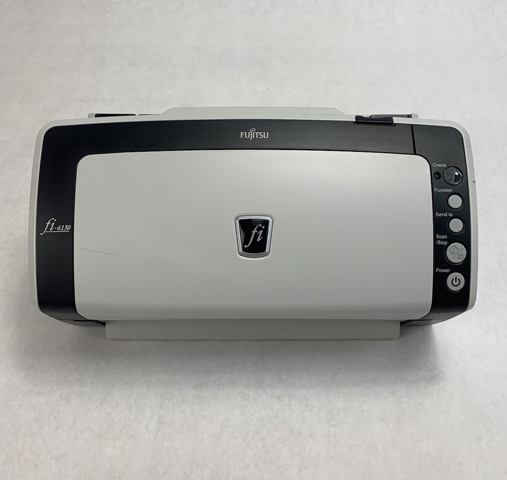Fujitsu fi-6130 Document Scanner - Missing Document Holder and Catch Tray
