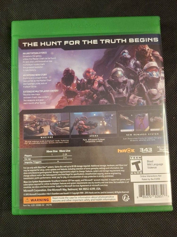 Halo 5 Guardians Xbox One Pre-Owned
