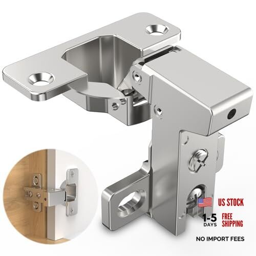 Pack Face Frame Inset Cabinet Hinges, Soft Close 105° Insert Concealed 4