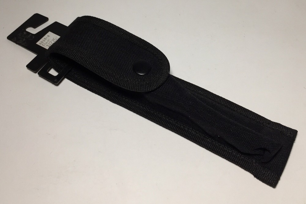 Premier Emblem Nylon Duty Belt Flashlight Holder Case Holds 8” Light