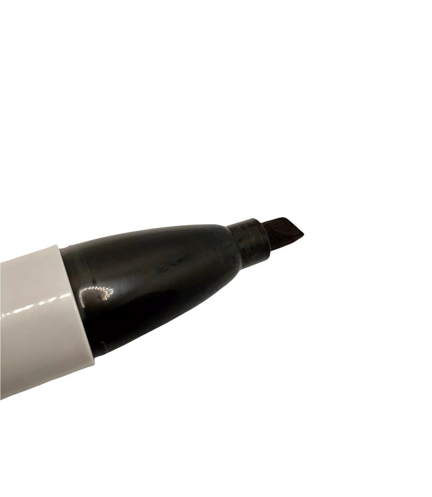 Sharpie Chisel Tip Markers Permanent BLACK Ink Large Broad Marker 4-count