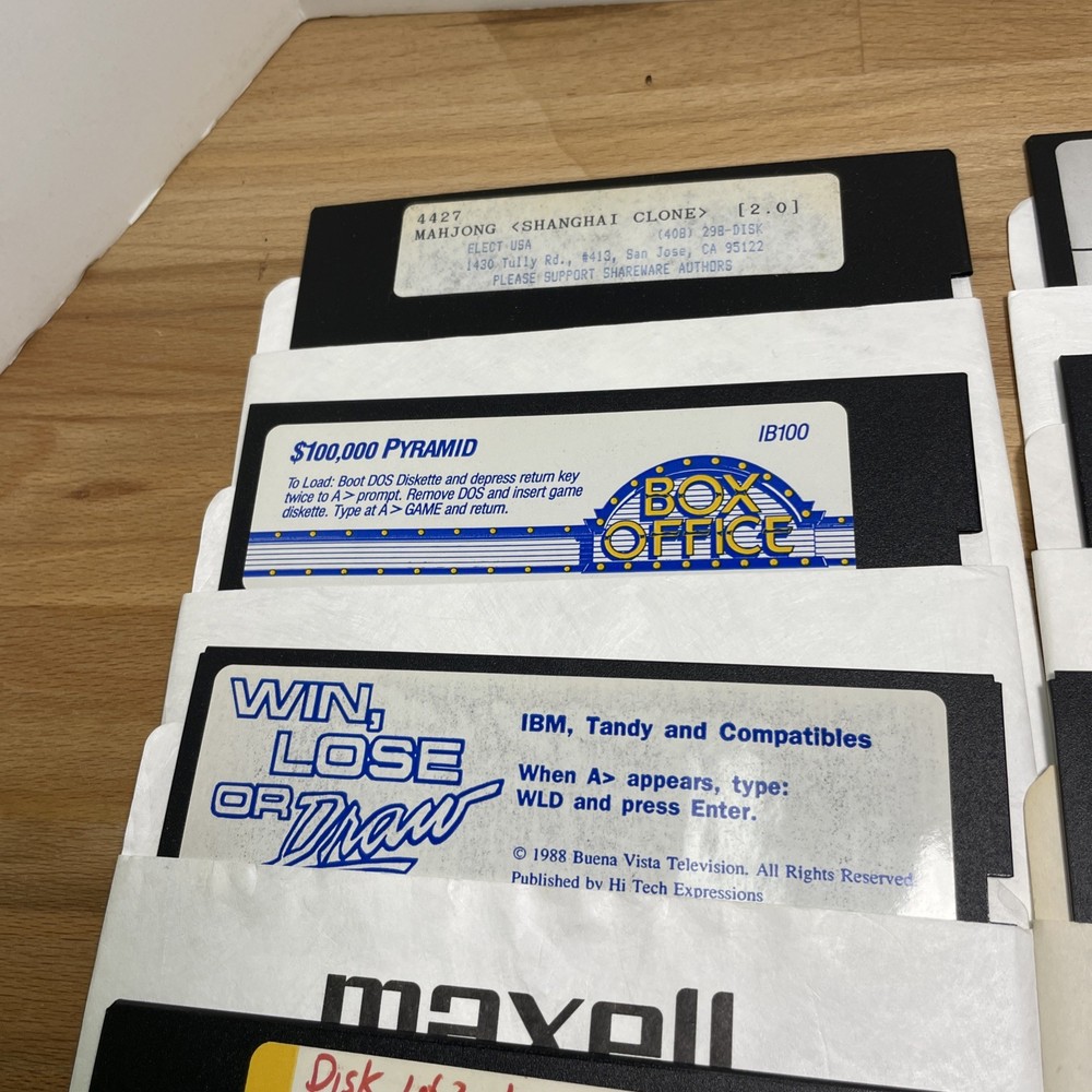 Vintage Mini Floppy Disk Games