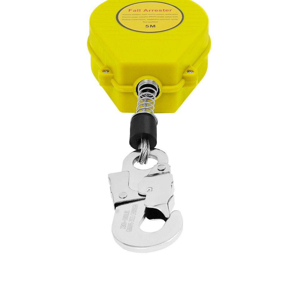 Self-Retractable Fall Arrester Yellow Fall Arrest Protector Fall Protection Gear