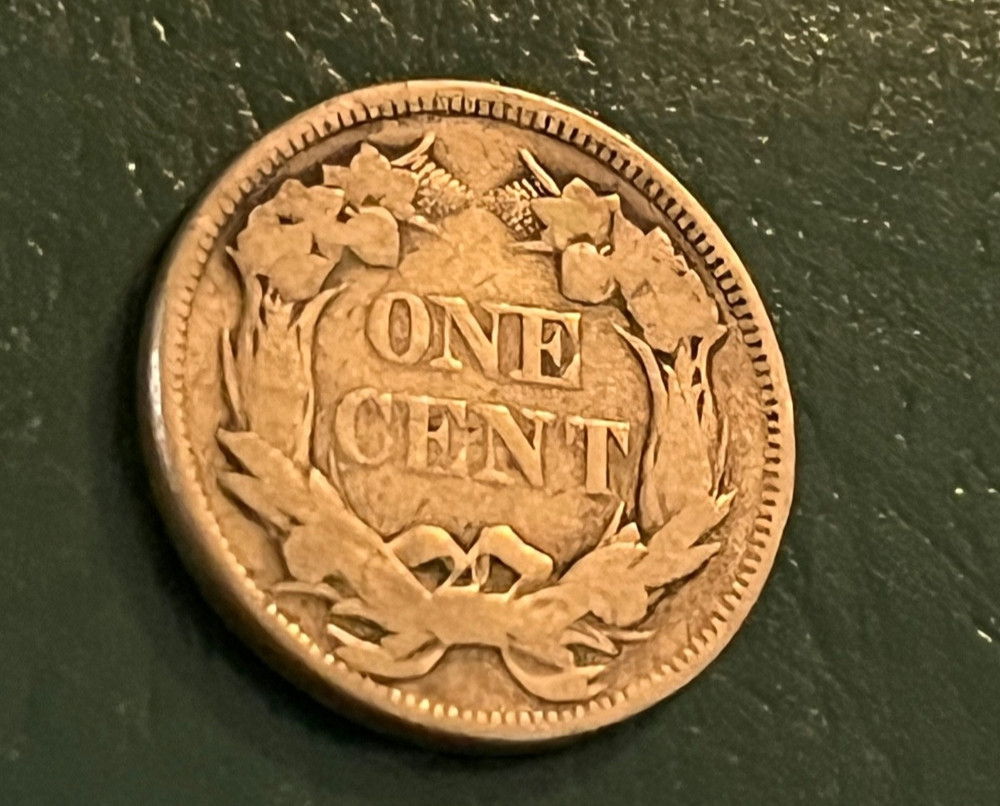 1857 Flying Eagle cent VG, nice coin !
