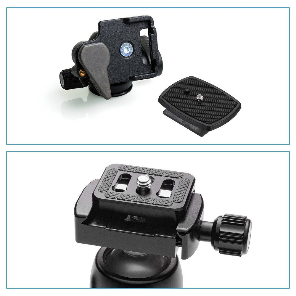 Tripod Quick Release Plate with D-Ring Screw Camera Adapter Mount Model 10