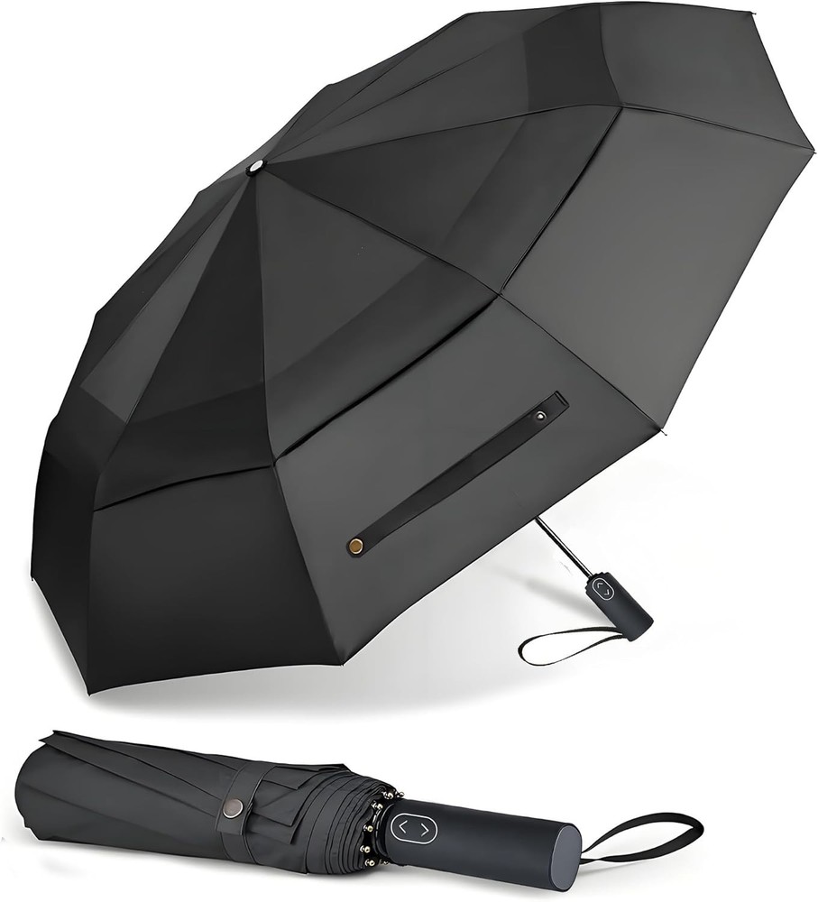 Large Folding Golf Umbrella - Windproof & Waterproof