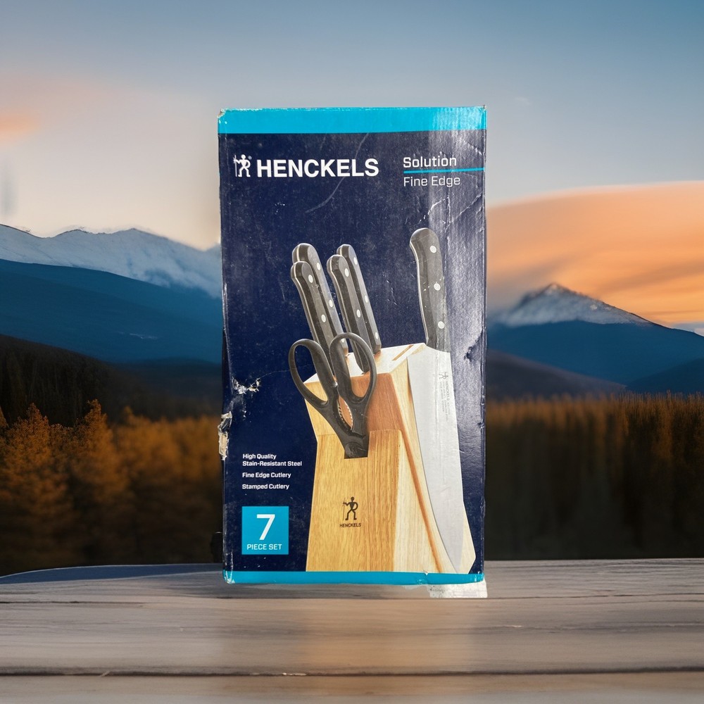 Henckels Solution 7-pc Knife Block Set Razor Sharp German Engineered Master