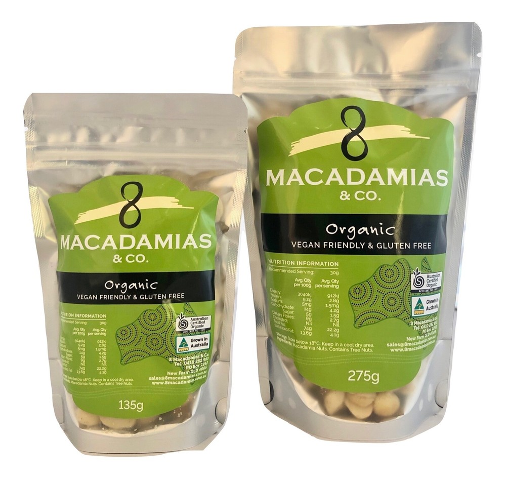 Macadamia Nuts Organic Australian Certified