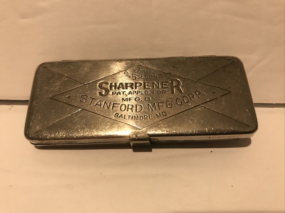 Vintage STANFORD MFG. CORP - 5 SECOND SHARPENER - Double Edge Blade Sharpener