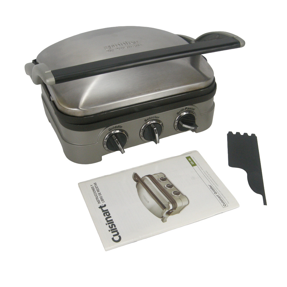 Cuisinart Griddler GR-4N Contact Grill Griddle Panini Press EUC