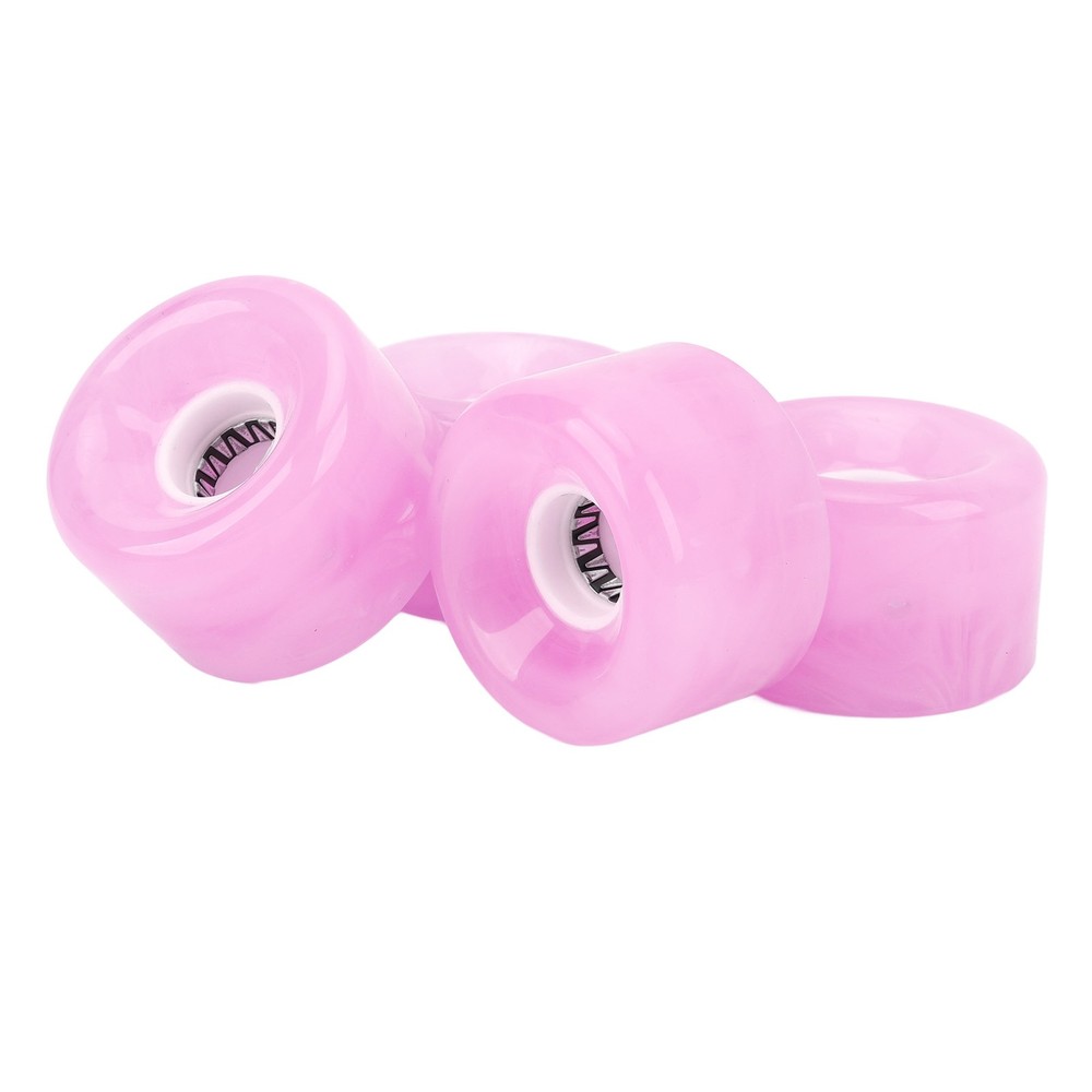 4Pcs Skateboard Wheel Set Replacement 78A Hardness PU Translucent