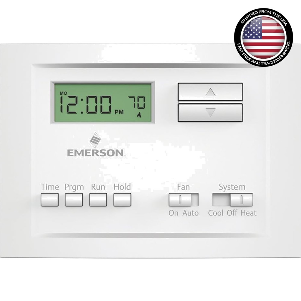 Emerson P150 Programmable Thermostat - 5-2 Day Weekday/Weekend Control