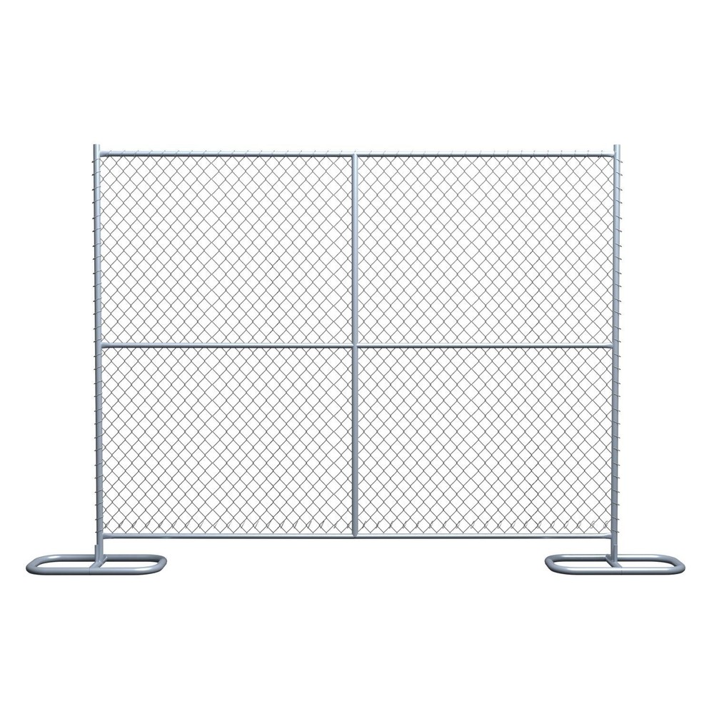 8 ft Temporary Chain Link Fence Panel (Galvanized) - 20 QTY