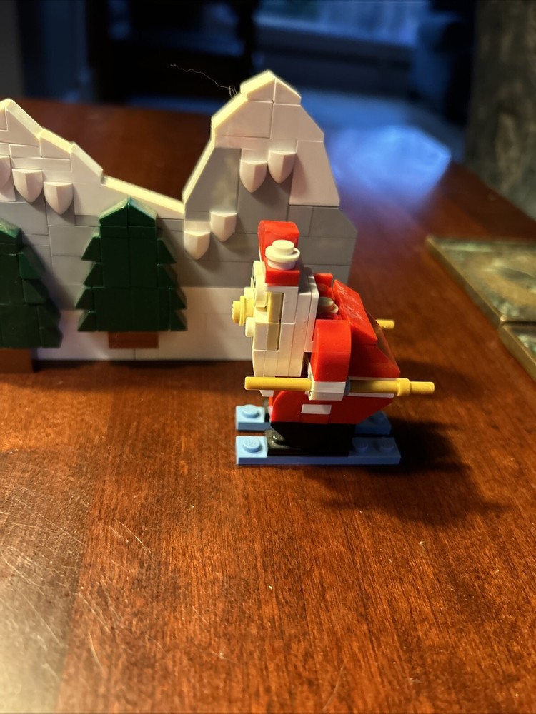Lego Mountain Scene With Santa