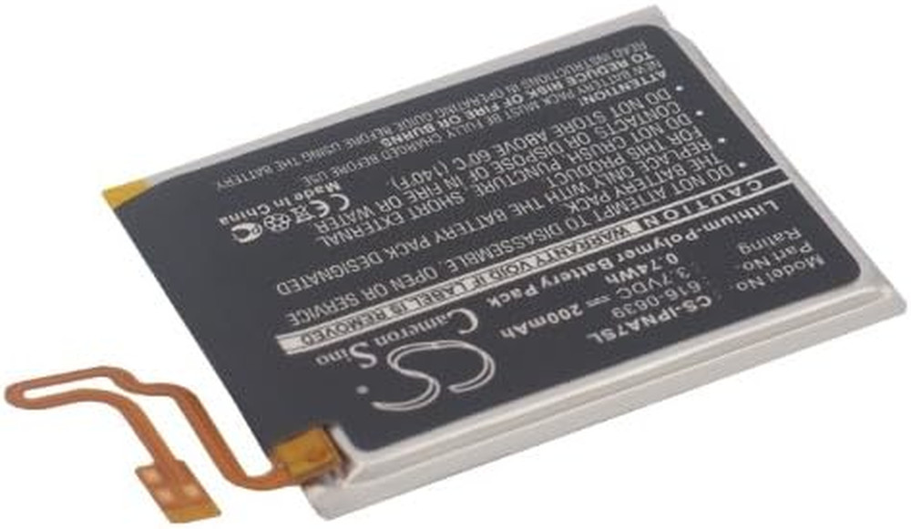 200Mah Replacement Battery Compatible with Apple Ipod Nano 7Th