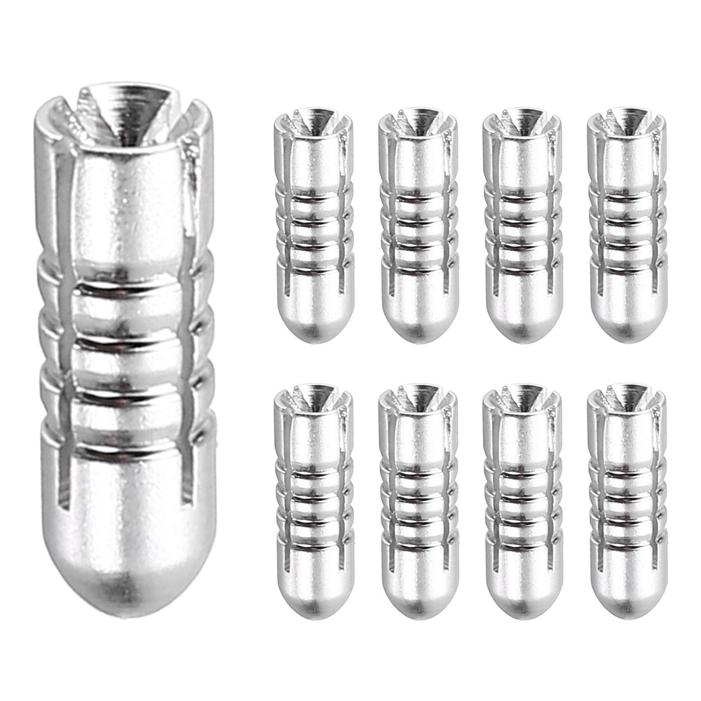 9 Pcs Dart Flight Protectors Fixed 90 Degrees Wing Savers Protects, Silver