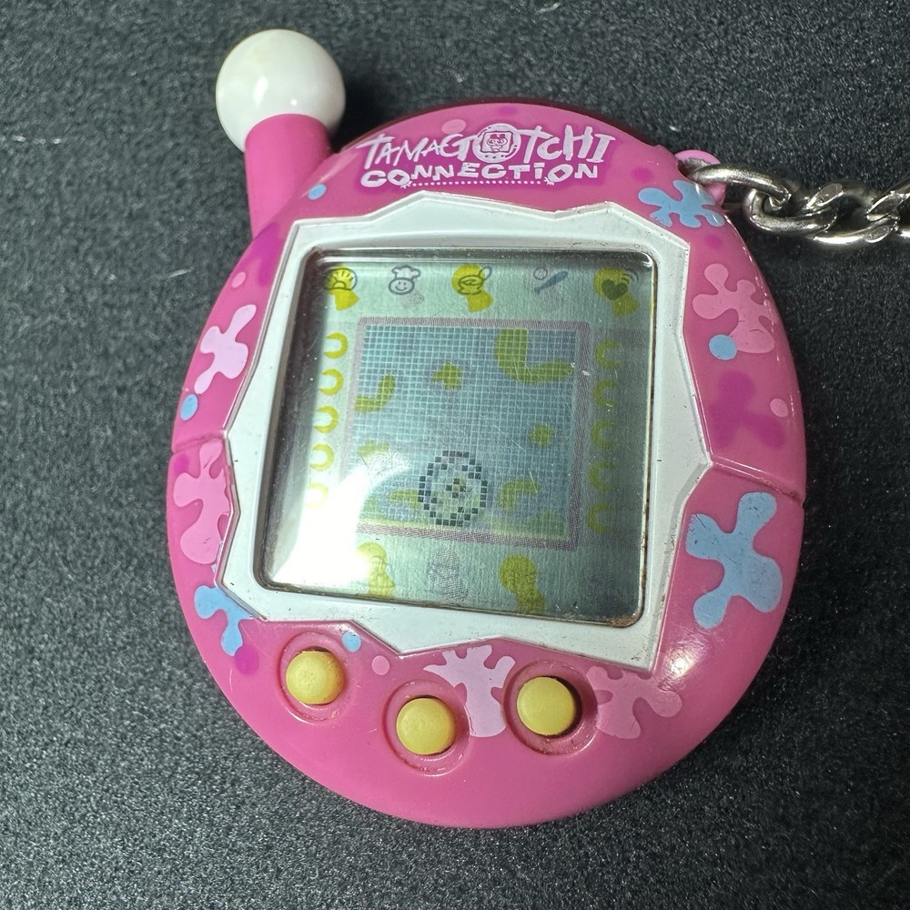 Tamagotchi Connection V4 Lavender Splats Shell - Working Great Condition
