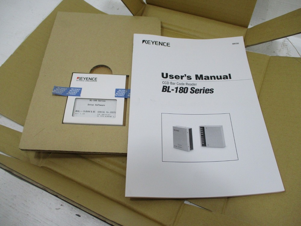 NEW Keyence BL-18H1E BL-180 Series Bar Code Reader Setup Software & Manual NIB