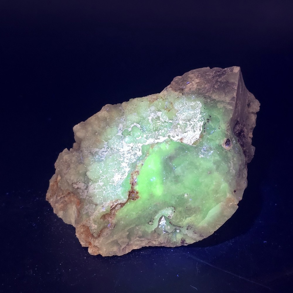 Fluorescent Minerals Morado Opal Specimen Gemstone UV Reactive Lapidary
