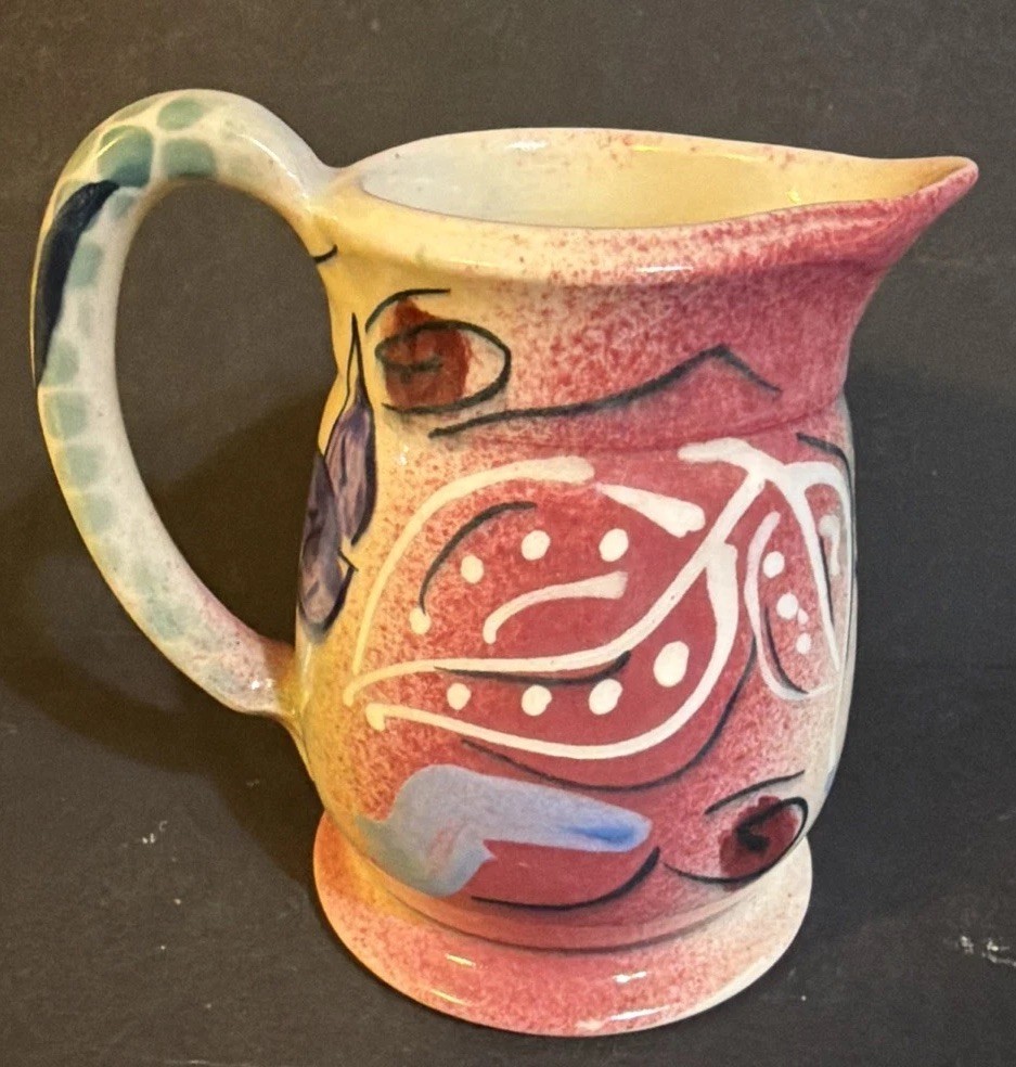 Vintage 1996 Kuniyoshi Studio Art Pottery Pitcher & Dish
