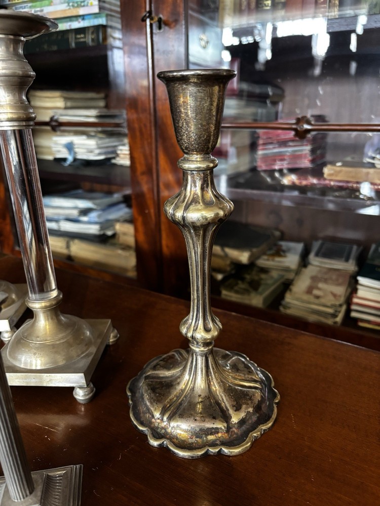 Collection Of Silver Plate Candlesticks