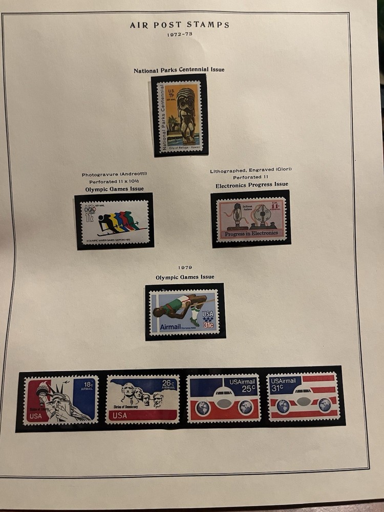 U.S. Air Post Stamps Airmail Collection