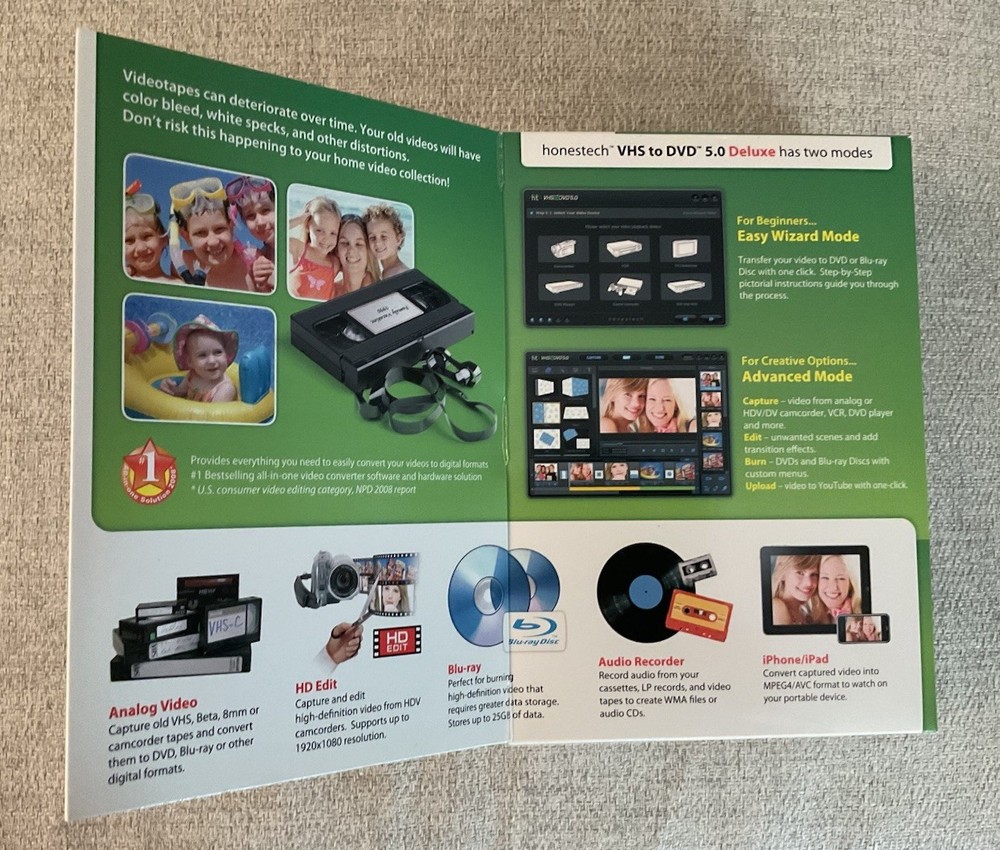 Honestech VHS to DVD 5.0 Deluxe Conversion