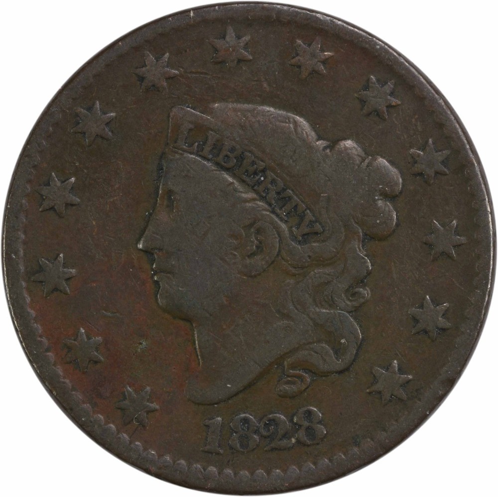 1828 Large Cent Large Date VF Uncertified #238