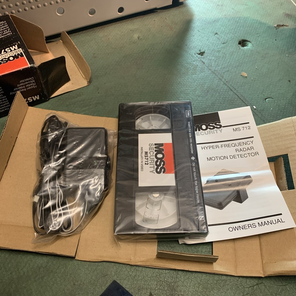 Moss Security Ms712 Hyper Frequency Radar Interior Movement Detector Nos