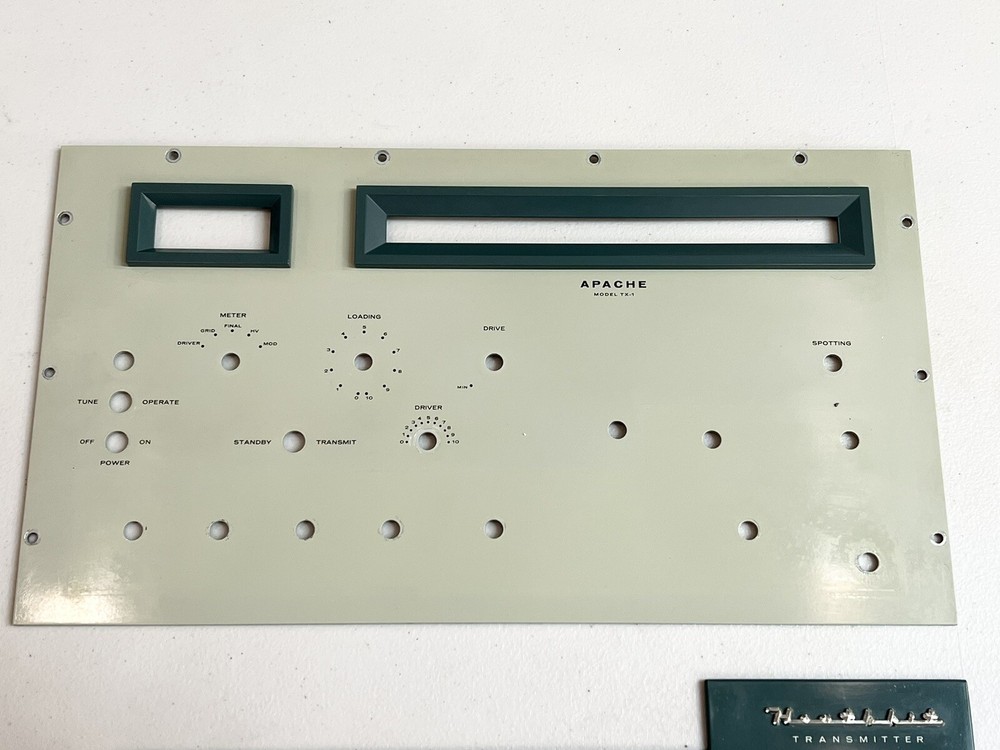 Vintage Heathkit Apache TX-1 Faceplate Great Condition