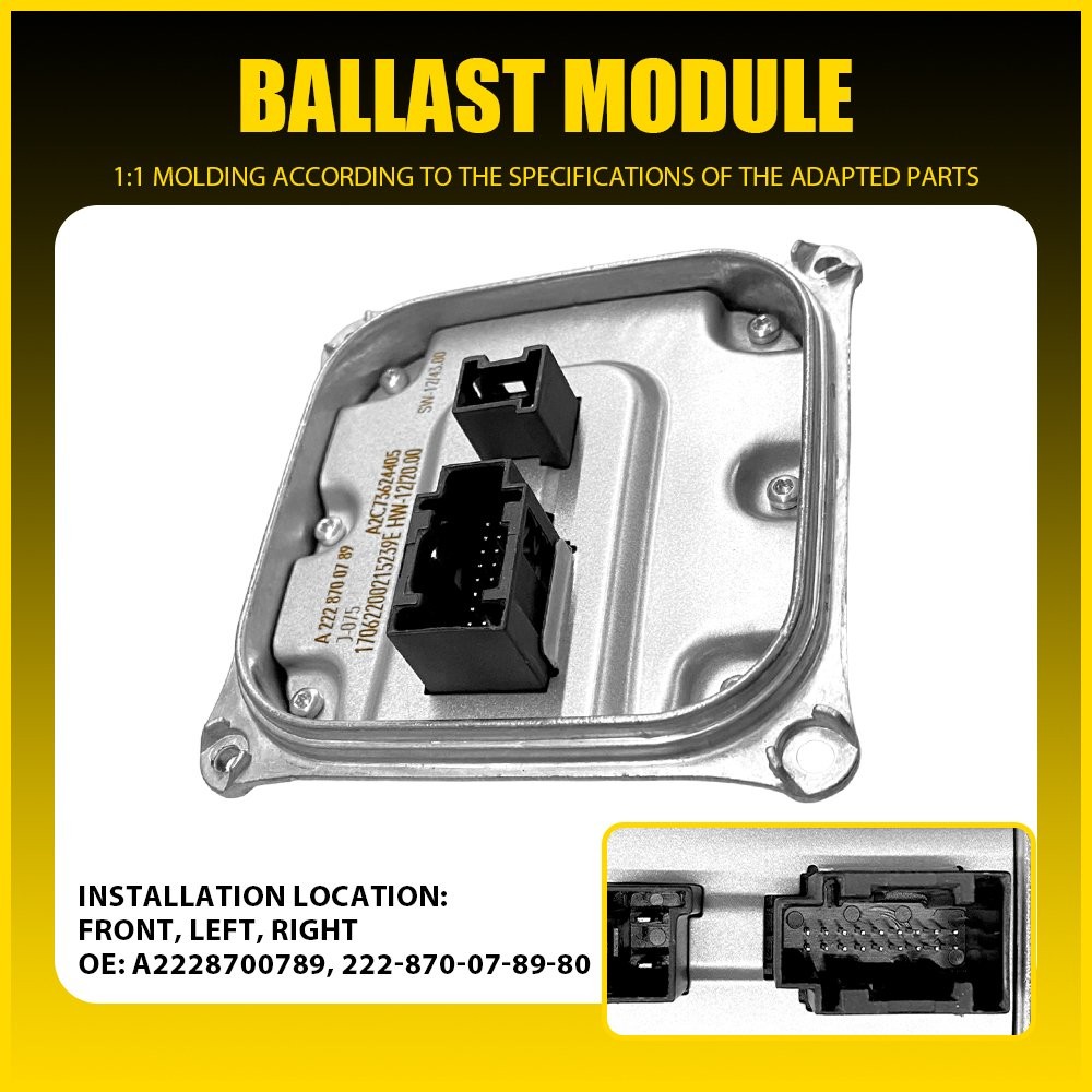 1PC LED Headlight Ballast Module Fits Mercedes 2014 2015 2016 E 2016 2017 2018 S