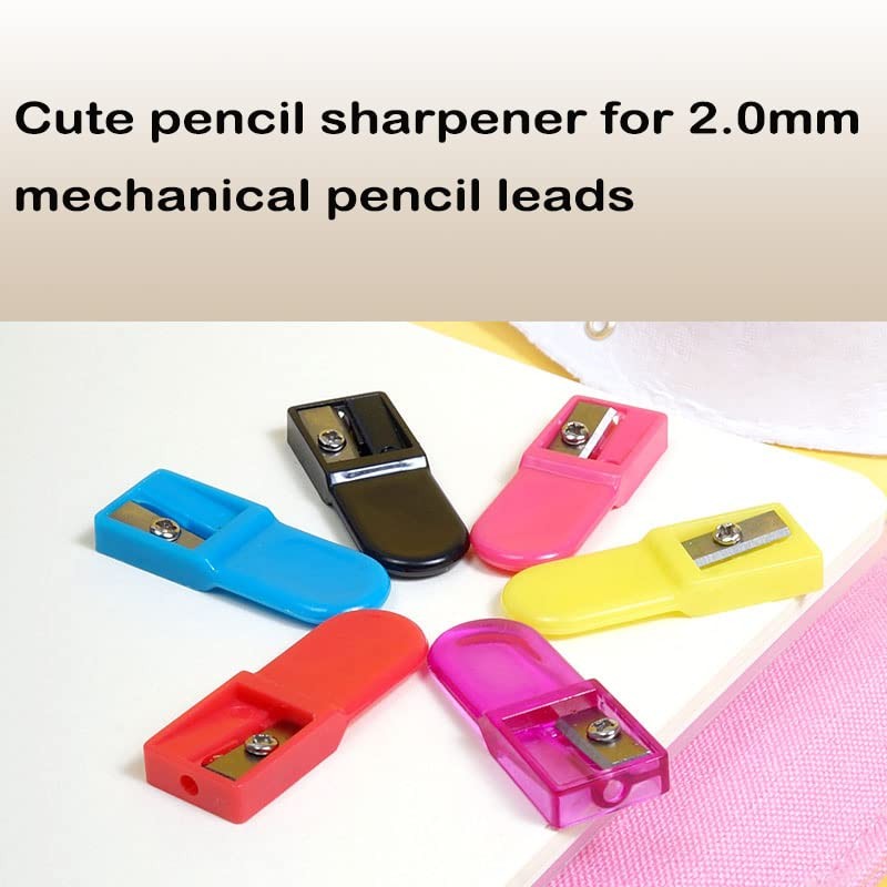 WEKOIL 2.0 Lead Pointer Pencil Sharpener Mini 2mm Leads Sharpener, Multicolor