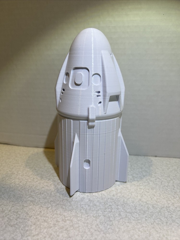 SpaceX Dragon Capsule 6" Model 3D Printed Spacecraft Display