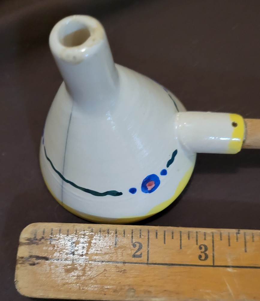 Vintage Handled Funnel Stoneware or Ceramic? Very unique.
