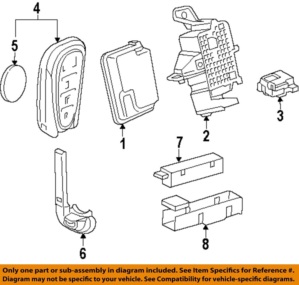 GM OEM 21-25 Camaro Electrical Keyless Entry Components-Transmitter 13522891
