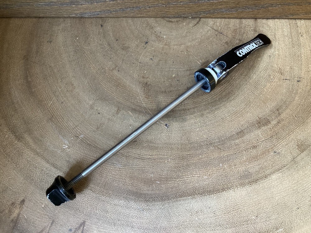 Vtg Black Anodized Control Tech Titanium Front Quick Release Skewer