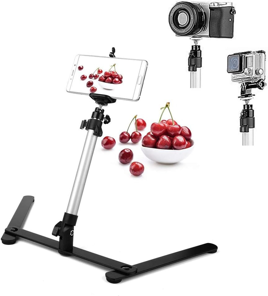 Overhead Phone Mount Stand Adjustable Tabletop Projector Camera Holder