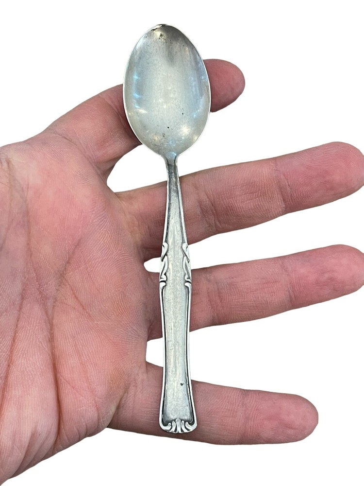 Antique European 800 Silver Tea Caddy Spoon
